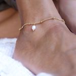Picture of Pearl ankle bracelet | golden