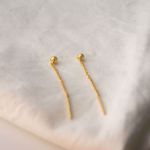 Picture of Minimal earring 5cm | golden