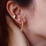 Picture of Shine bar piercing | golden