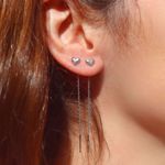 Picture of Heart minimal earring | silver
