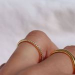 Picture of Shine minimal ring | golden