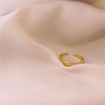 Picture of Wind Bold Ring | Golden