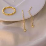 Picture of Minimal earring 5cm | golden