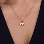 Picture of Heart necklace golden | com gravação
