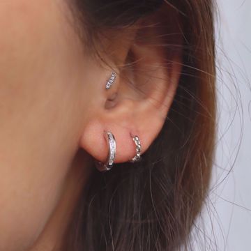 Imagem de Chain huggie earring | silver