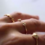 Imagem de Beads ring | golden