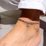 Picture of Letter ankle bracelet | silver