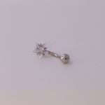Picture of Star belly button piercing | silver