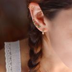 Picture of Triple ear cuff | golden