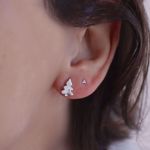 Picture of Christmas stud earring | silver