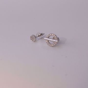 Imagem de Francesca stud earrings | silver