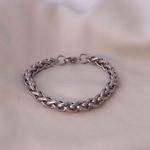 Picture of Rosário wheat chain bracelet | silver