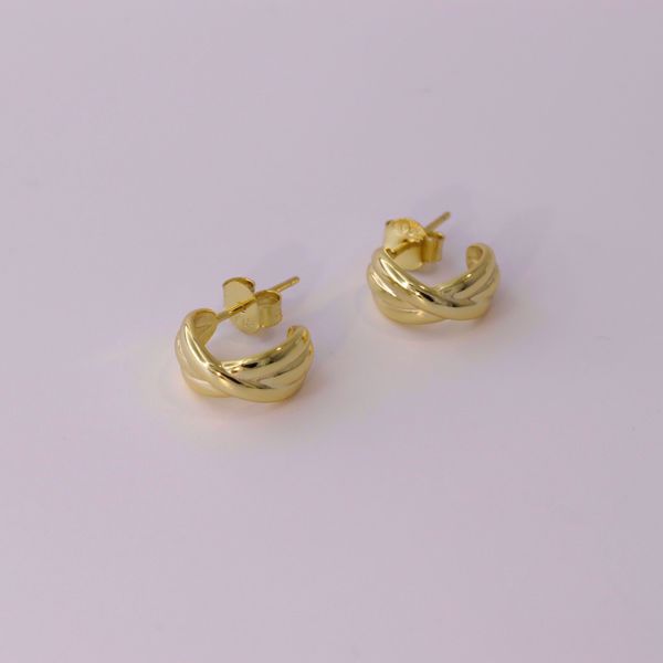 Imagem de Madalena hoop earrings | golden