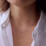 Imagem de Minimal shine necklace | silver