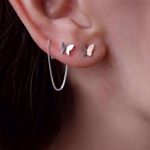 Imagem de Butterfly chain earring | silver