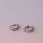 Picture of Olivia huggie earring | silver