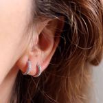 Picture of Olivia huggie earring | silver