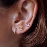 Picture of Flower piercing | golden