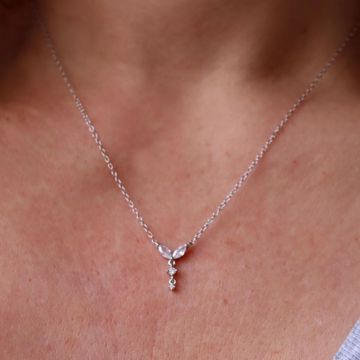 Picture of Petals necklace | silver