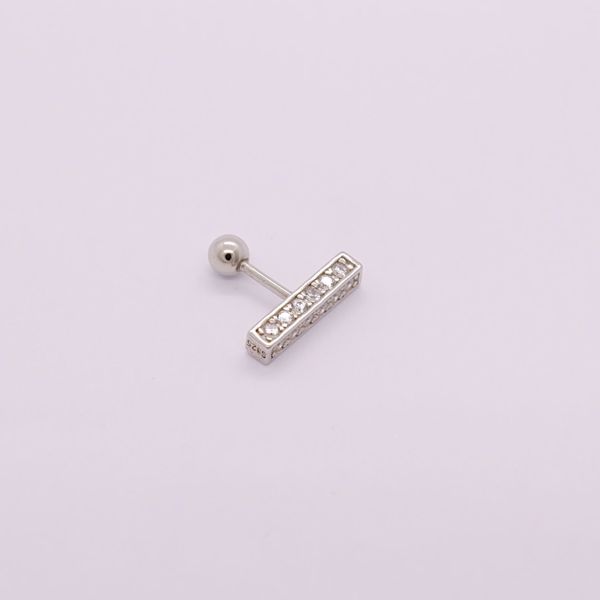 Imagem de Square pavé piercing | silver